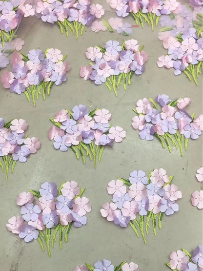 Lavender Flower Blossom Prom Dresses Spaghetti Strap Sweetheart Neck Formal Dresses FD3801-prom dresses 2025 -Viniodress-Lavender-Custom Size-