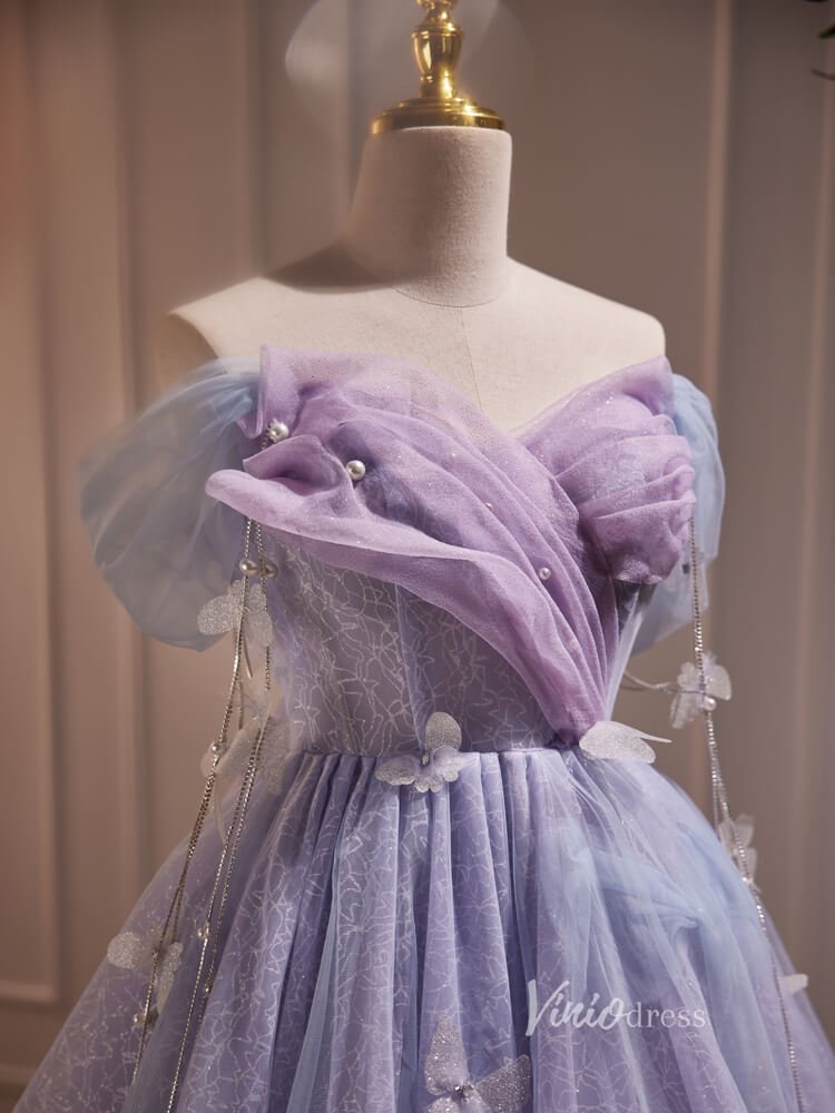 Purple Cute Eighth Grade Graduation Dresses Cascading Ruffled Ball Gown Formal Dress Purple For 8th Grade Purple Cute Eighth Grade Graduation Dresses Cascading Ruffled Ball Gown Formal Dress Purple For 8th Grade