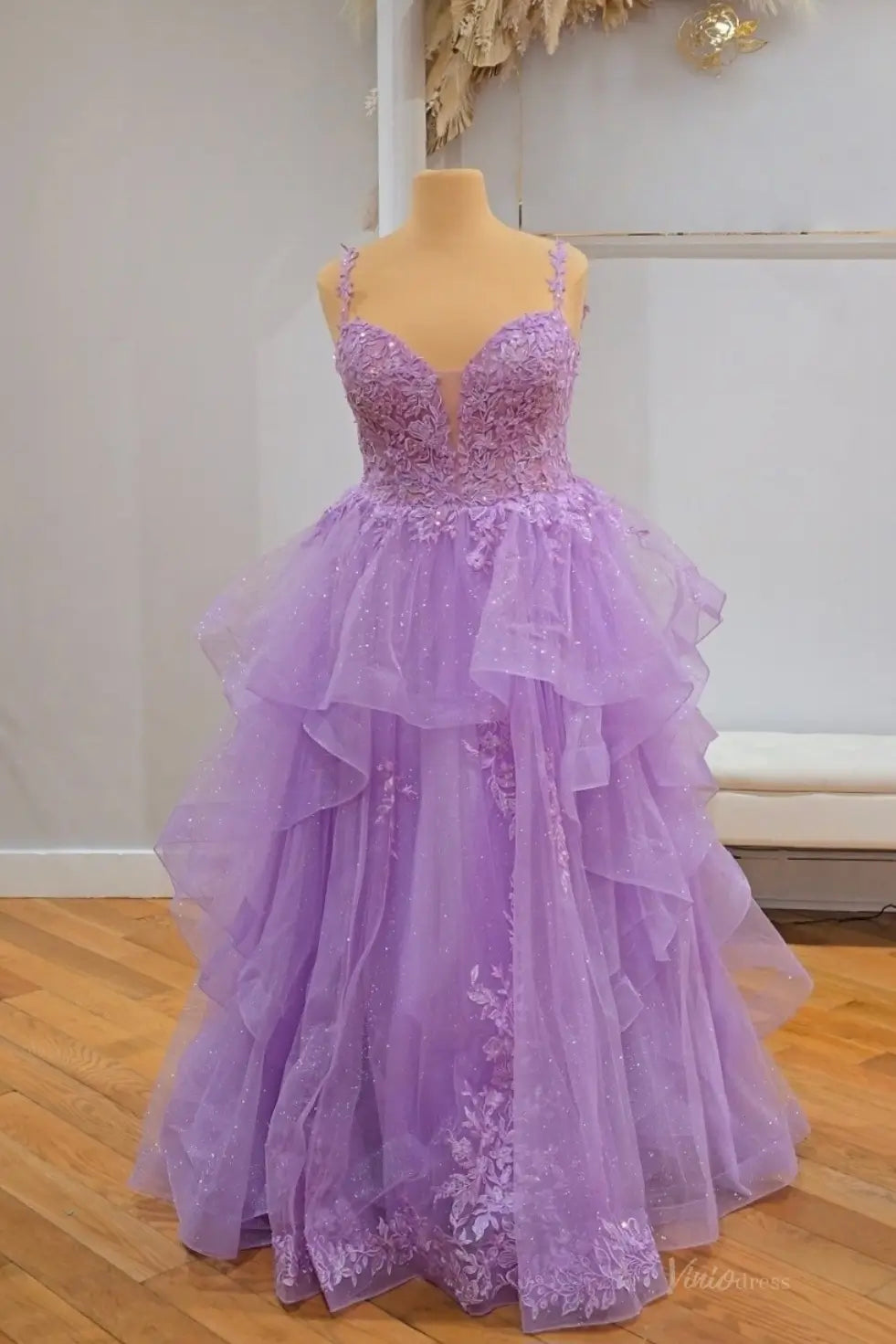 LY024-prom dresses 2026-Viniodress-Lavender-Custom Size-