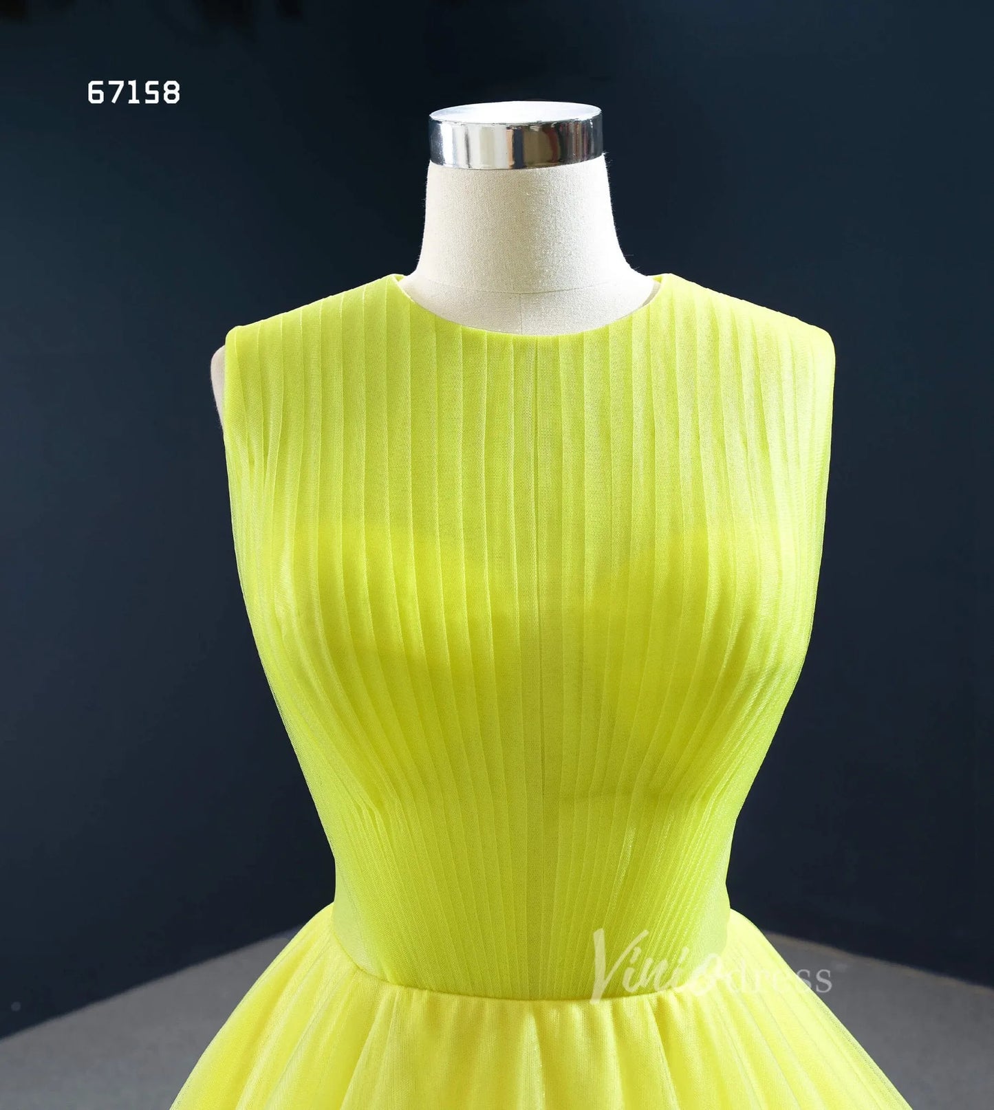 Layered Tulle Ball Gown Sweet 16 Dress Fuchsia Ruffle Wedding Dress 67158-prom dresses 2025 -Viniodress-Fuchsia-Custom Size-