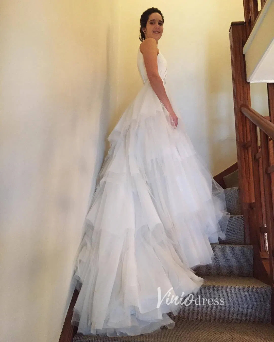 Layered Tulle Wedding Dresses VW2053-wedding dresses-Viniodress-Viniodress