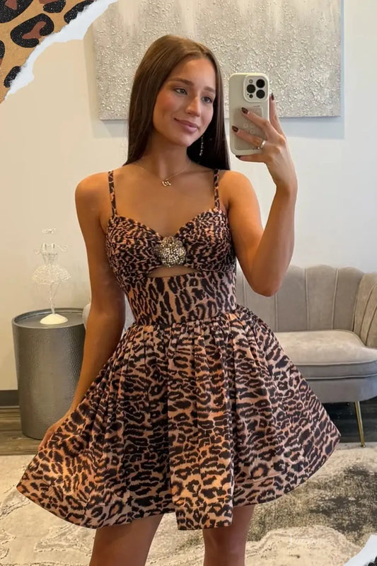 HS037-Homecoming Dresses 2026-Viniodress-Brown-Custom Size – Add Measurements in Cart-