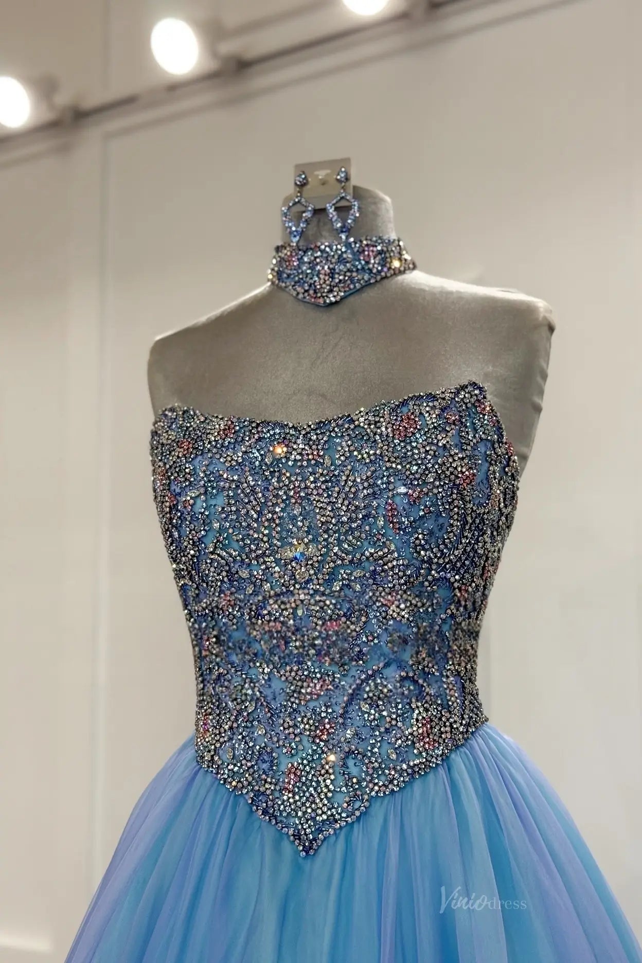 PG027 organza-Pageant Dress 2026-Viniodress-Light Blue-US 0-