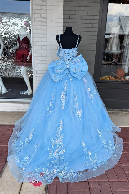 QC002不转-Quinceanera Dresses 2026-Viniodress-Light Blue-Custom Size-