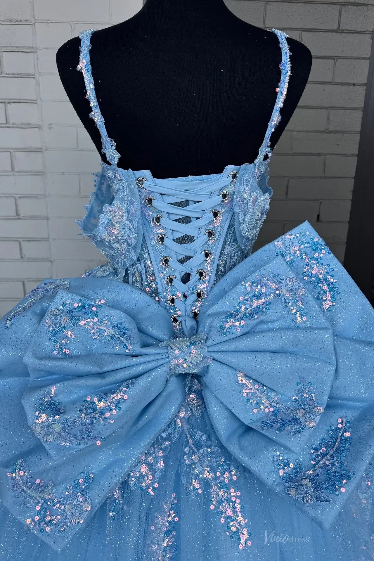 QC002不转-Quinceanera Dresses 2026-Viniodress-Light Blue-Custom Size-