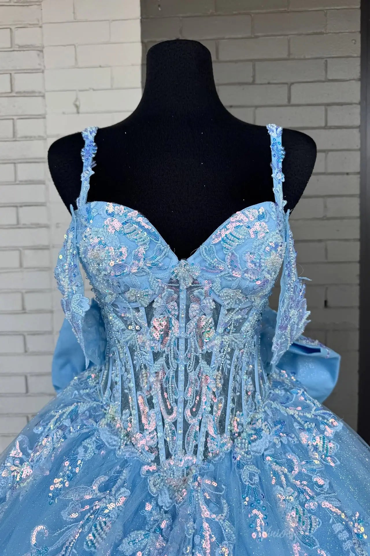 QC002不转-Quinceanera Dresses 2026-Viniodress-Light Blue-Custom Size-