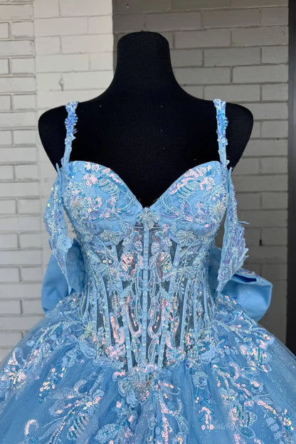 QC002不转-Quinceanera Dresses 2026-Viniodress-Light Blue-Custom Size-