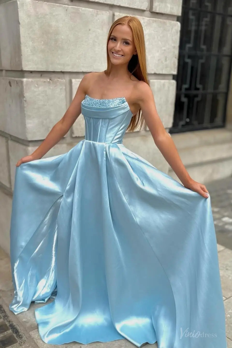 AS075-prom dresses 2026-Viniodress-Light Blue-Custom Size-