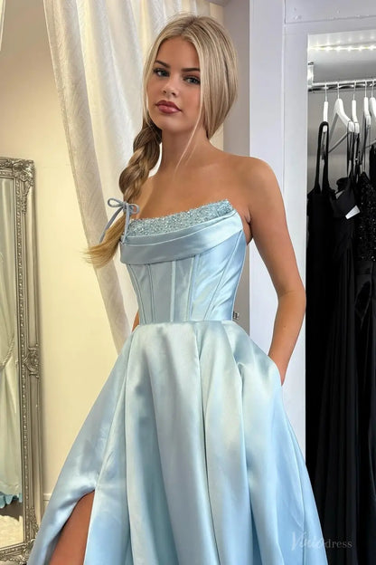 AS075-prom dresses 2026-Viniodress-Light Blue-Custom Size-