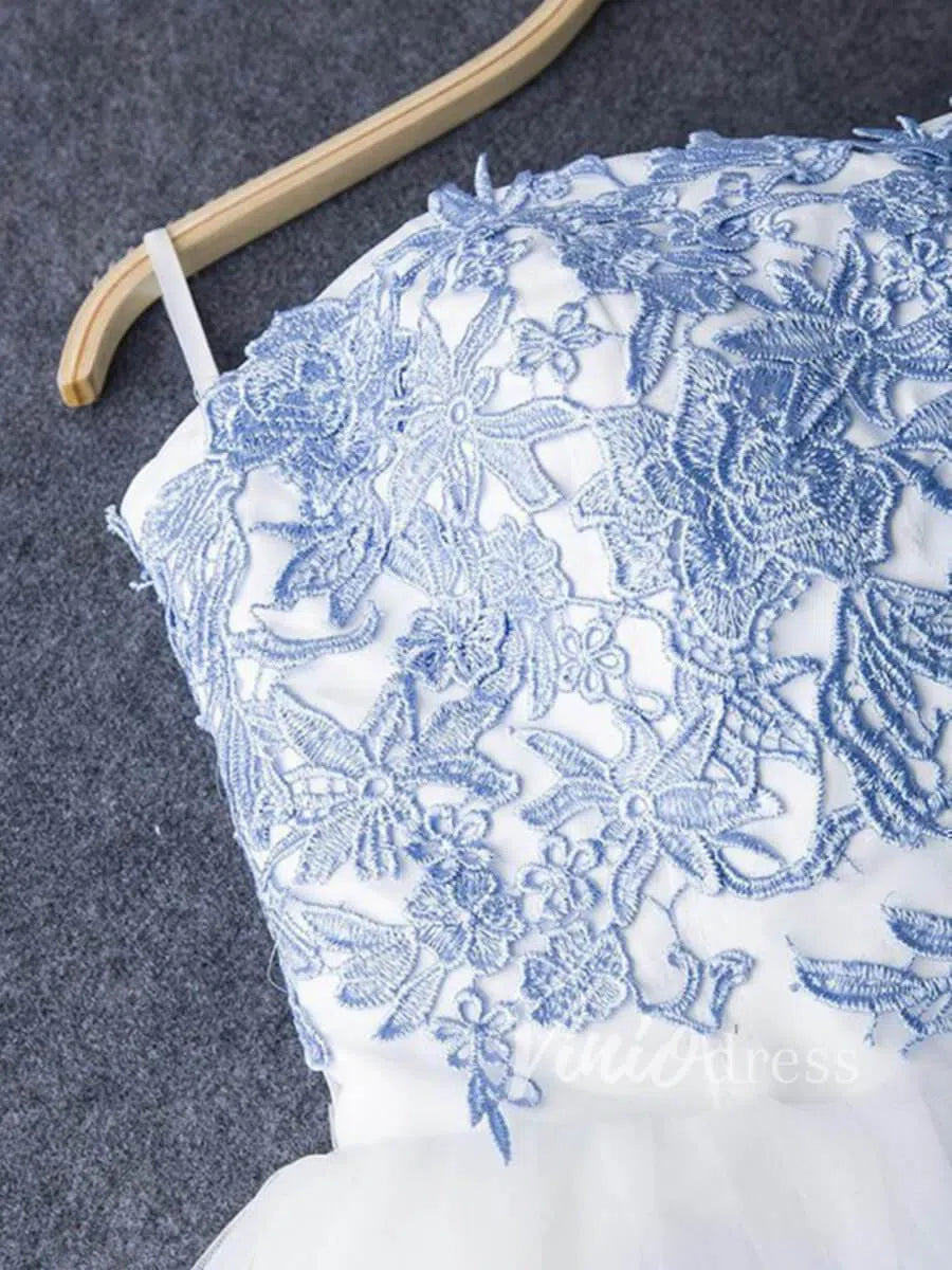 Light Blue Strapless Homecoming Dresses SD1081-Homecoming Dresses 2025 -Viniodress-As Picture-Custom Size-