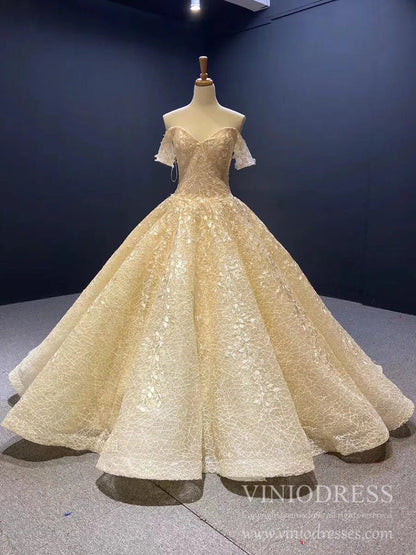 Light Blue Sweet 16 Dress Vintage Quinceanera Dress 66601 viniodress-Quinceanera Dresses 2025 -Viniodress-Champagne-Custom Size-