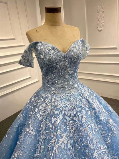 Light Blue Sweet 16 Dress Vintage Quinceanera Dress 66601 viniodress-Quinceanera Dresses 2025 -Viniodress-Light Blue-Custom Size-