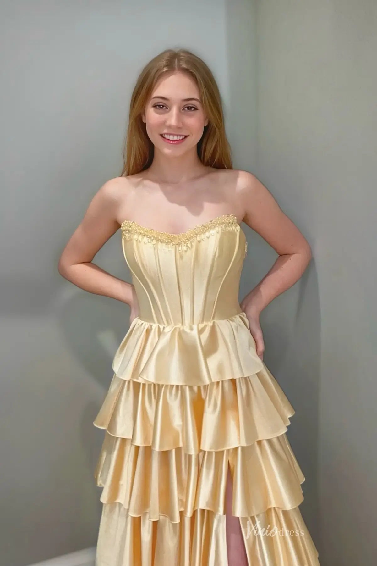 RF404-prom dresses 2026-Viniodress-Light Gold-Custom Size-