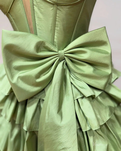 HS024-Homecoming Dresses 2026-Viniodress-Pistachio Green-Custom Size – Add Measurements in Cart-
