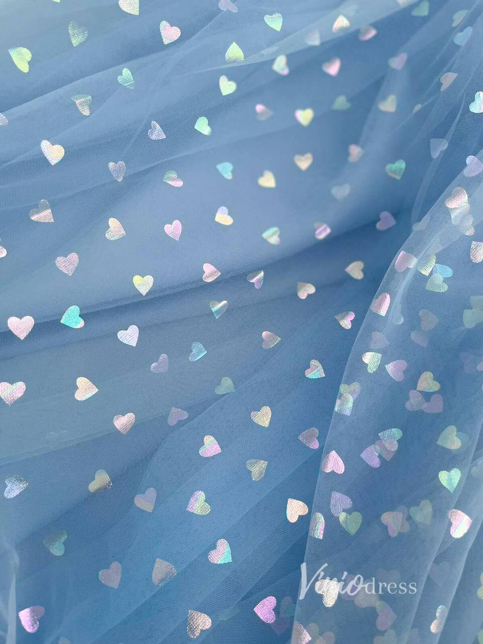 Lilac Heart Printed Prom Dresses Lavender Maxi Dress Dress SD1432D-Homecoming Dresses 2025 -Viniodress-Lilac-Custom Size-