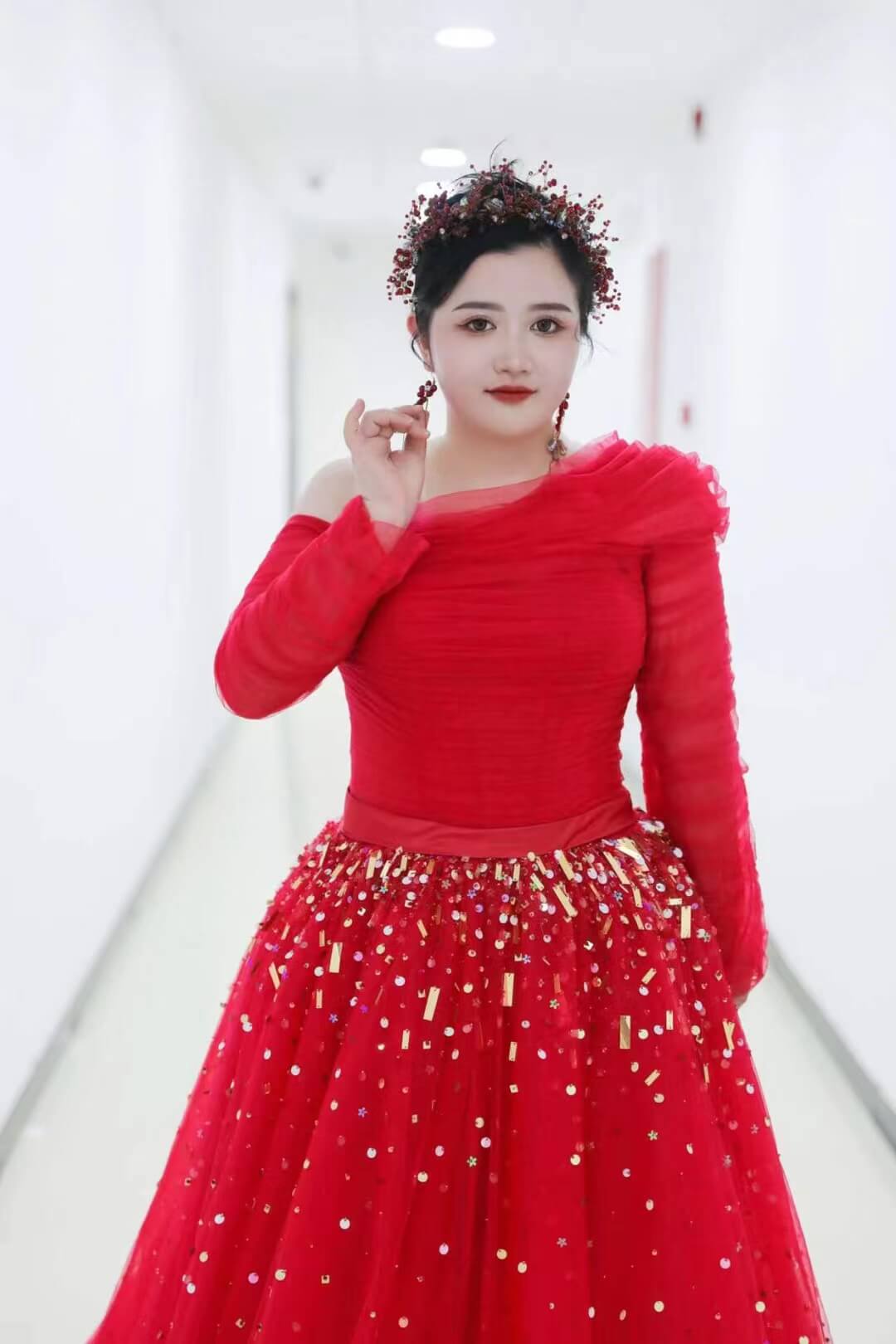 Long Sleeve Dark Blue Formal Dresses A-line Pageant Dress 67556-prom dresses 2025 -Viniodress-Navy Blue-Custom Size-