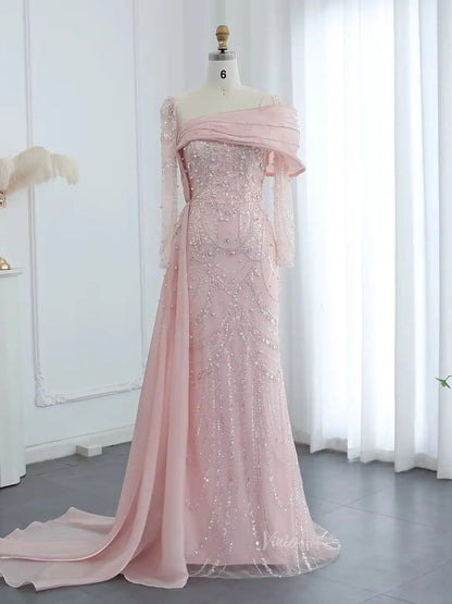 Long Sleeve Mother of the Bride Dresses Elegant Prom Dresses BD053 Viniodress Long Sleeve Mother of the Bride Dresses Elegant Prom Dresses BD053 Viniodress