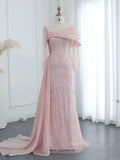 prom dresses 2025-to impress Long Sleeve Mother of the Bride Dresses Elegant Prom Dresses BD053-plus size wedding dresses Viniodress-Pink-US 2-