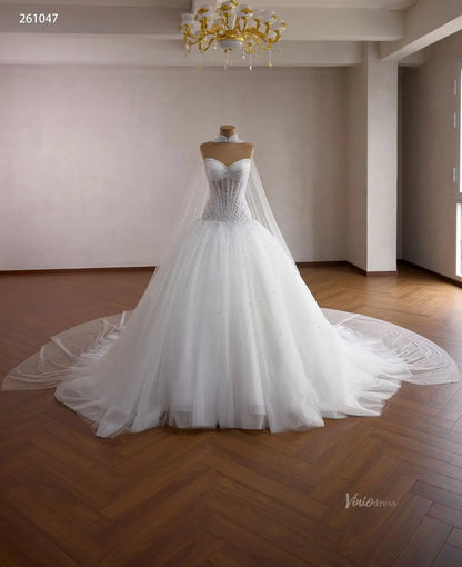 261047 80cm-wedding dresses 2026-Viniodress-Ivory-Custom Size – Add Measurements in Cart-