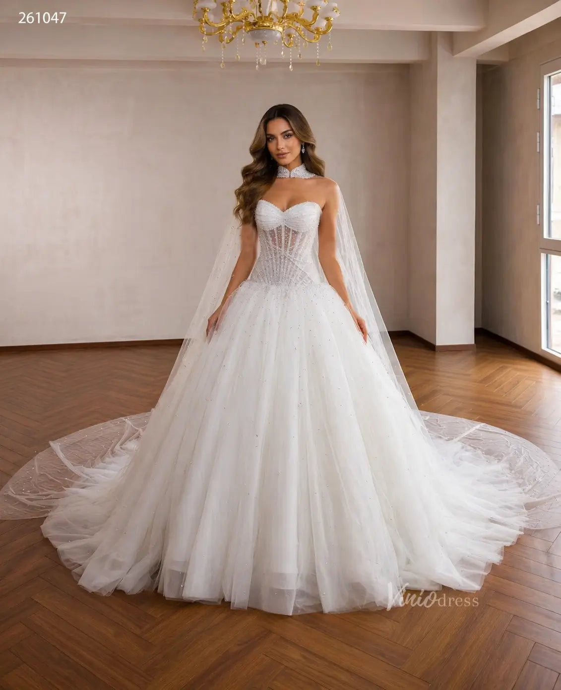 261047 80cm-wedding dresses 2026-Viniodress-Ivory-Custom Size – Add Measurements in Cart-