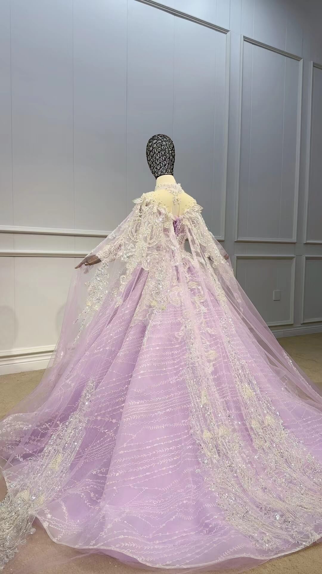 Luxury Ball Gown Pageant Dresses for Kids KD1029-Pageant Dresses for Kids 2025 -Viniodress-Lilac-Custom Size-