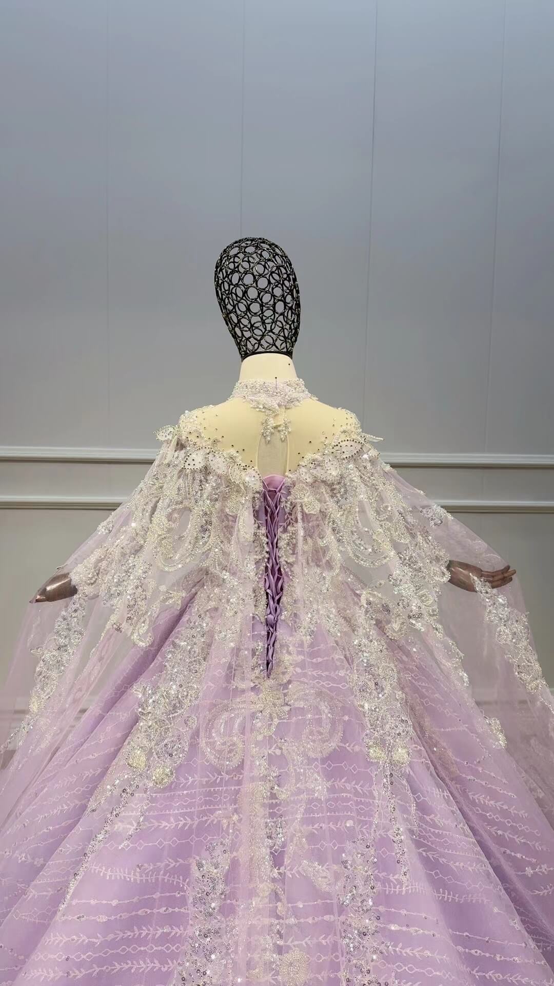 Luxury Ball Gown Pageant Dresses for Kids KD1029-Pageant Dresses for Kids 2025 -Viniodress-Lilac-Custom Size-