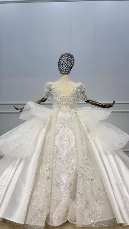 Luxury Cinderella Ball Gown Little Girls Pageant Dress 51006-Pageant Dresses for Kids 2025 -Viniodress-Ivory-Custom Size-