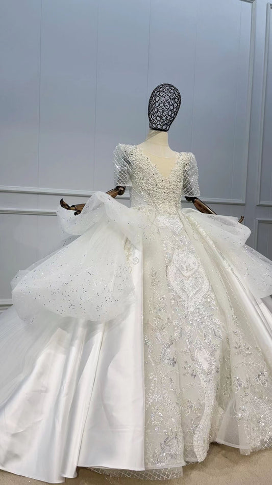 Luxury Cinderella Ball Gown Little Girls Pageant Dress 51006-Pageant Dresses for Kids 2025 -Viniodress-Ivory-Custom Size-
