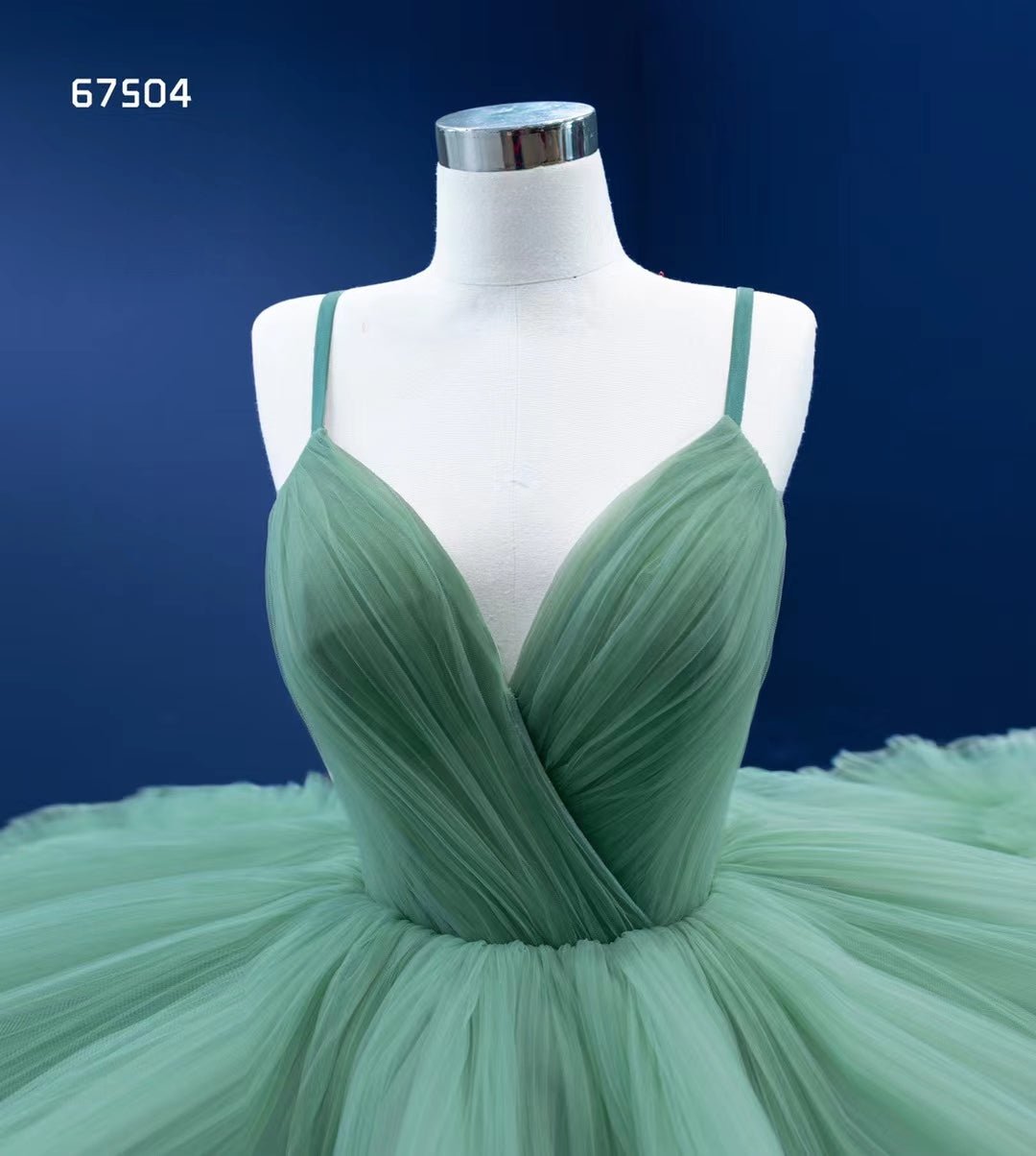 Luxury Layered Pageant Ball Gown Wedding Dress Spaghetti Strap 67504-Quinceanera Dresses 2025 -Viniodress-As Picture-Custom Size-