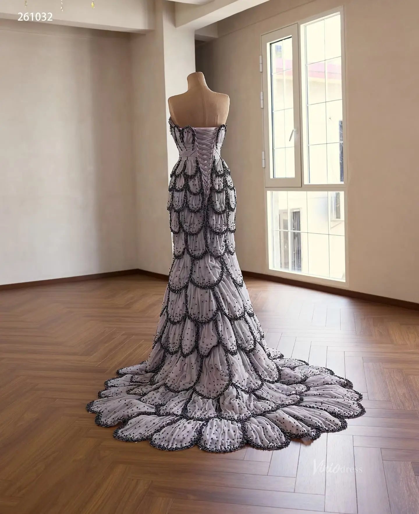 261032 60cm-wedding dresses 2026-Viniodress-Black-Custom Size – Add Measurements in Cart-