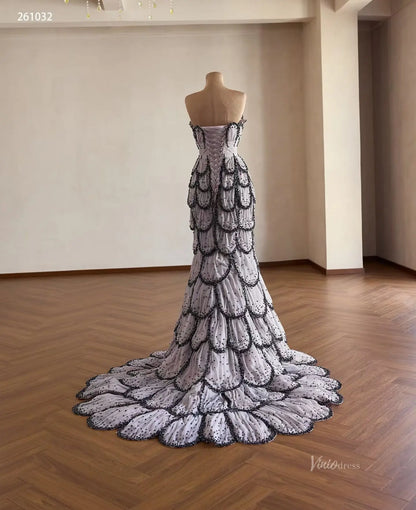 261032 60cm-wedding dresses 2026-Viniodress-Black-Custom Size – Add Measurements in Cart-