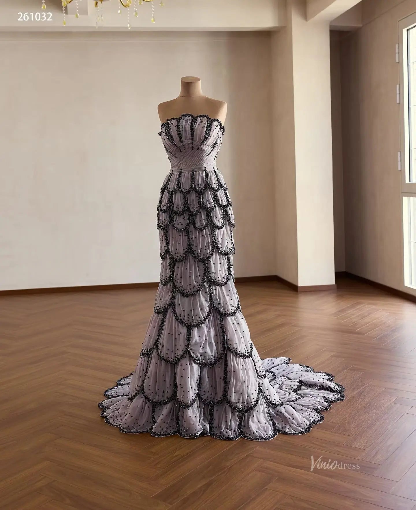 261032 60cm-wedding dresses 2026-Viniodress-Black-Custom Size – Add Measurements in Cart-