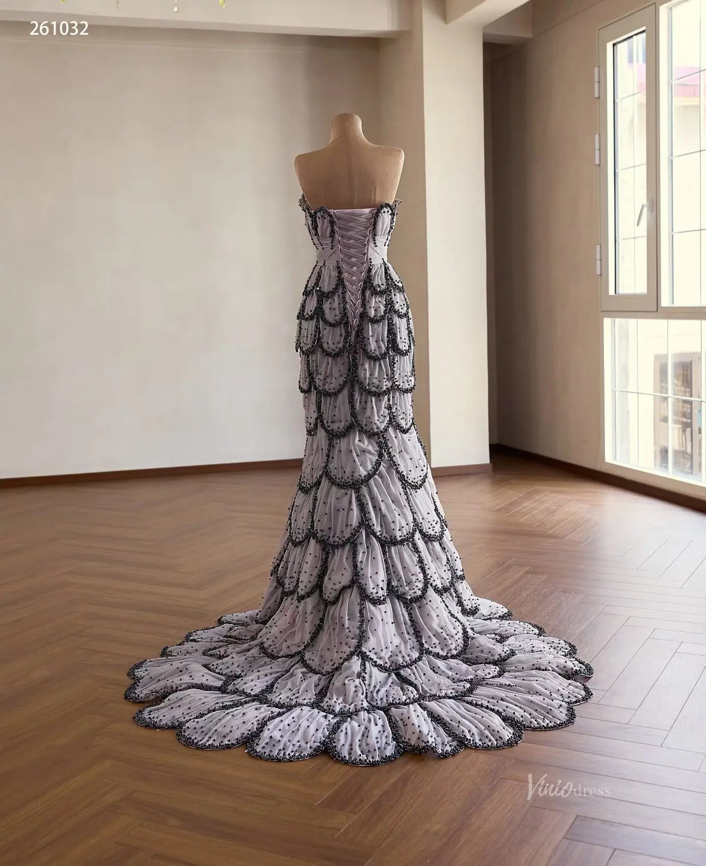 261032 60cm-wedding dresses 2026-Viniodress-Black-Custom Size – Add Measurements in Cart-