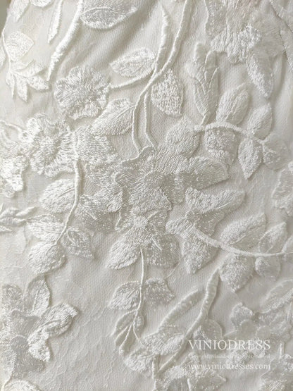 Mermaid Lace Wedding Dresses Backless Boho Wedding Dress Viniodress VW1118-wedding dresses 2025 -Viniodress-Ivory-Custom Size-