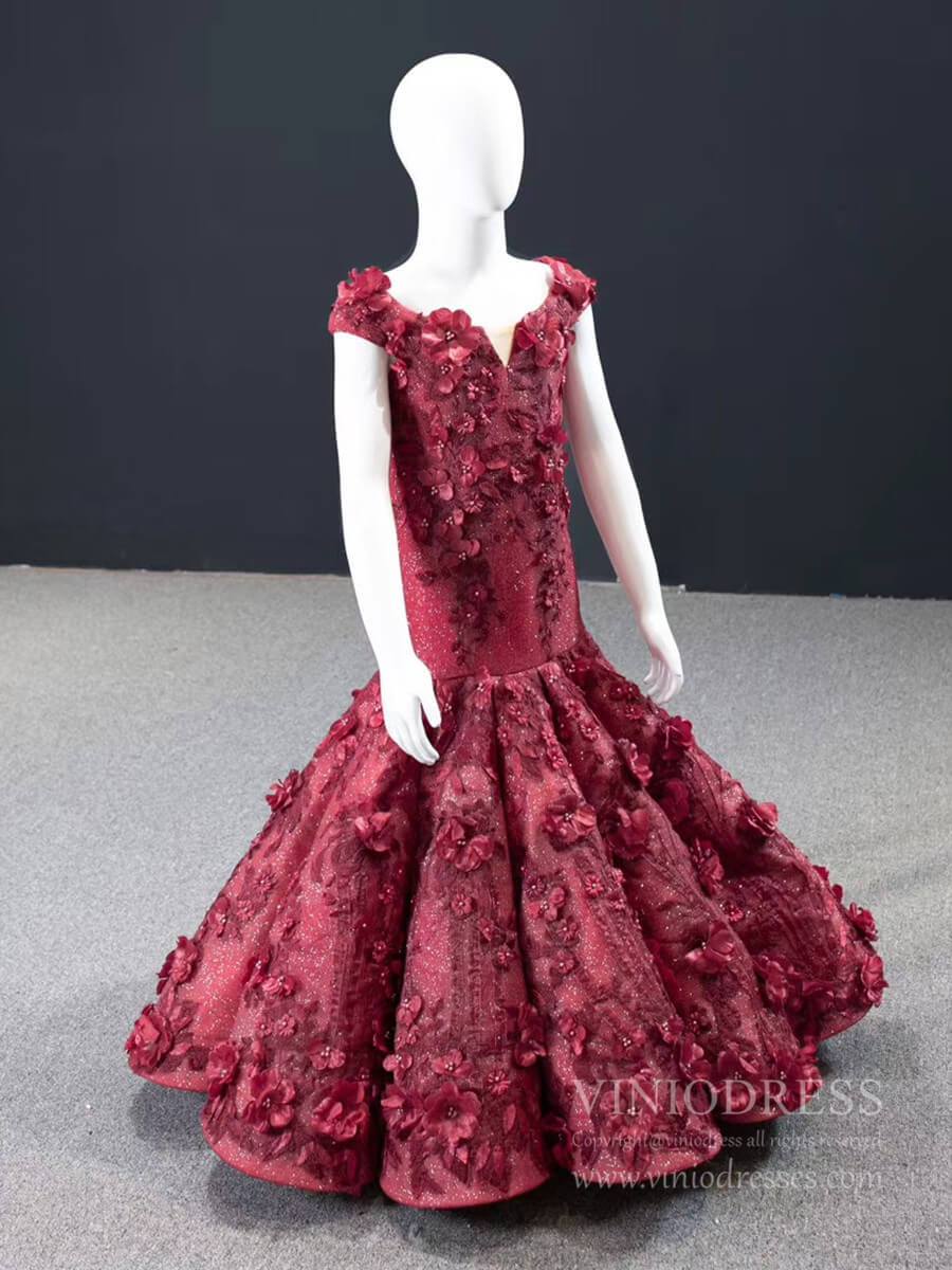 Mermaid Pageant Dresses for Little Girls FD2399C-Pageant Dresses for Kids 2025 -Viniodress-As Picture-Custom Size-