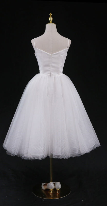 Mid-length Off White Lace Homecoming Dresses SD1397-Homecoming Dresses 2025 -Viniodress-Ivory-Custom Size-