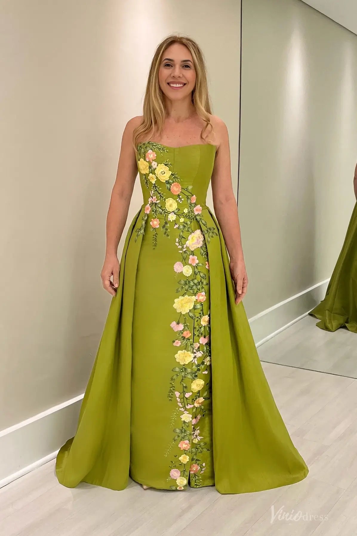 MM007-Evening Dresses 2026-Viniodress-Olive Green-Custom Size-