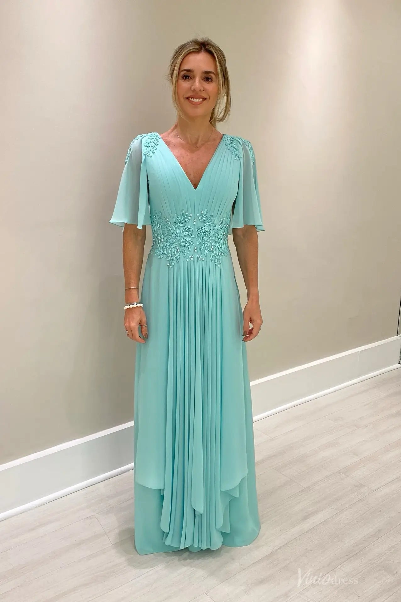 MM008-Evening Dresses 2026-Viniodress-Turquoise-Custom Size-