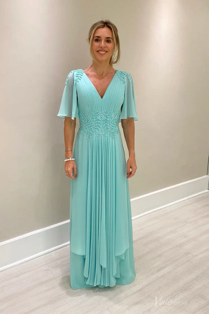 MM008-Evening Dresses 2026-Viniodress-Turquoise-Custom Size-