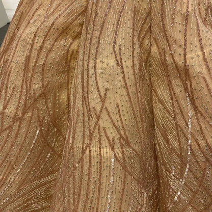 Off the Shoulder Gold Lace Quinceanera Dress Ball Gown Prom Dresses FD1136 viniodress-Quinceanera Dresses 2025 -Viniodress-Gold-Custom Size-