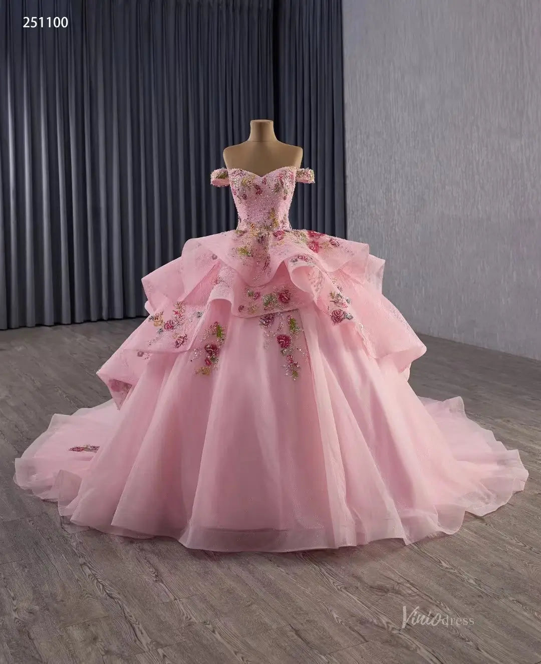 251100-wedding dresses 2026-Viniodress-Champagne-Custom Size-