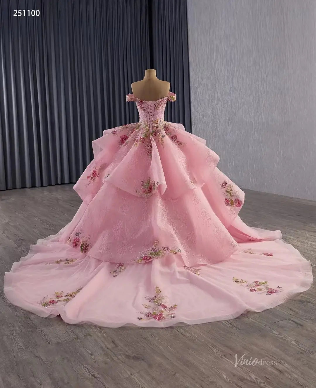 251100-wedding dresses 2026-Viniodress-Champagne-Custom Size-