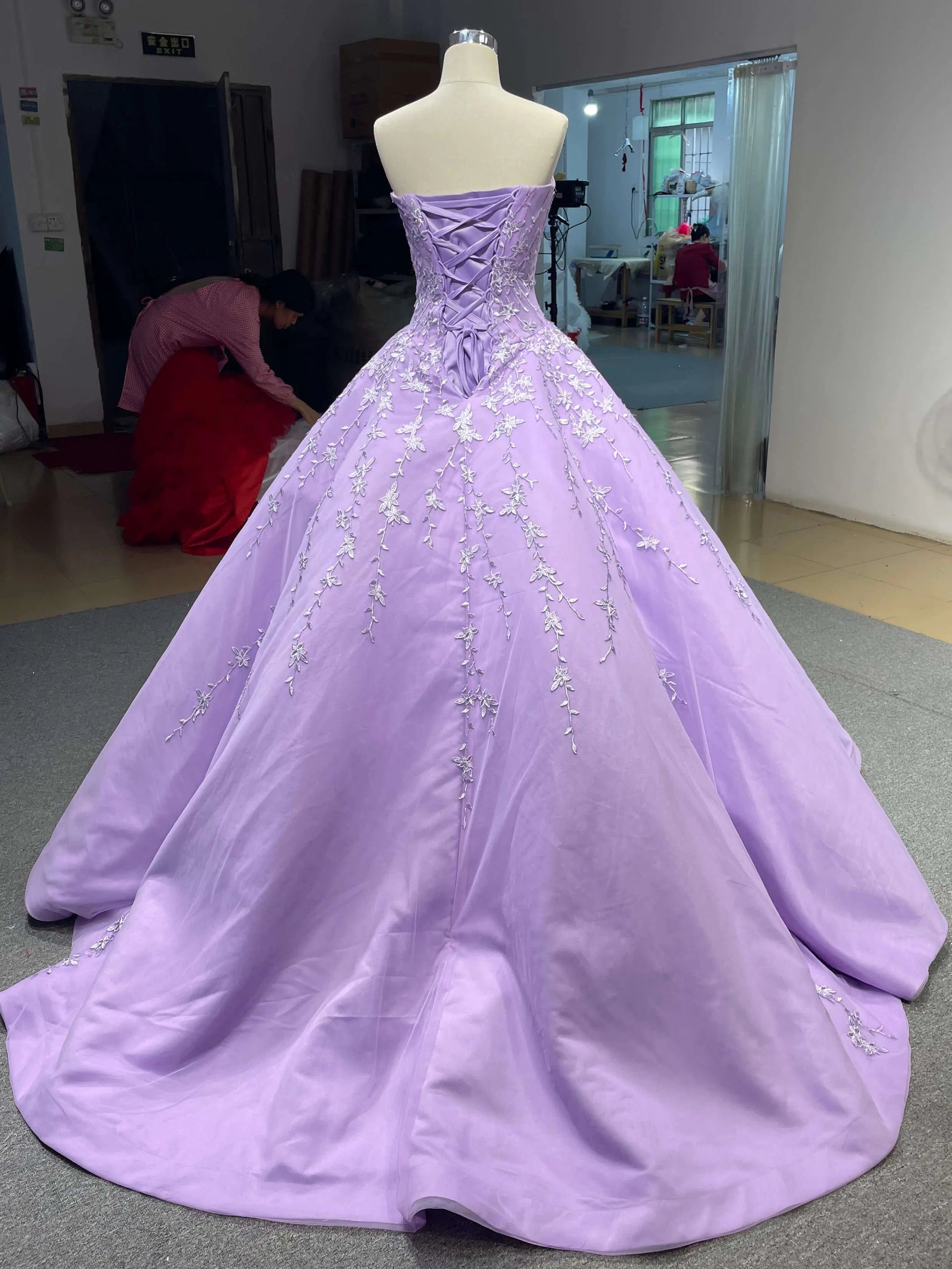 Off the Shoulder Quinceanera Dress Pink Ball Gown Prom Dresses 66590 viniodress-prom dresses 2025 -Viniodress-Pink-Custom Size-