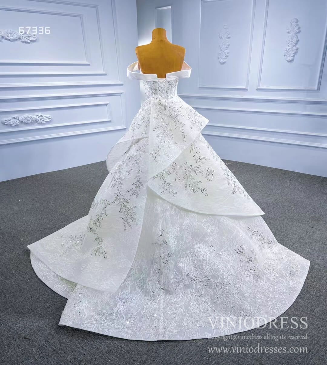 Off the Shoulder Removable Overskirt Wedding Dresses 67336-wedding dresses 2025 -Viniodress-As Picture-Custom Size-