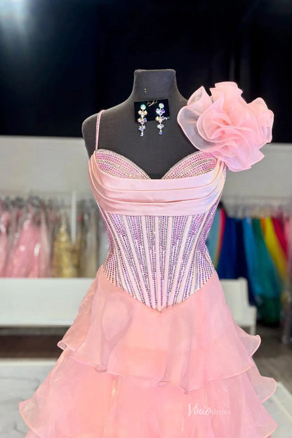 RF088-prom dresses 2026-Viniodress-Red-Custom Size-