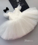 Pearl Tulle Flower Girl Dresses GL1125-flower girl dresses-Viniodress-Ivory-Custom Size-Viniodress