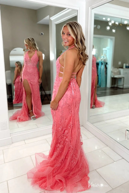 LP058不转-Prom Dresses 2026-Viniodress-Pink-Custom Size – Add Measurements in Cart-