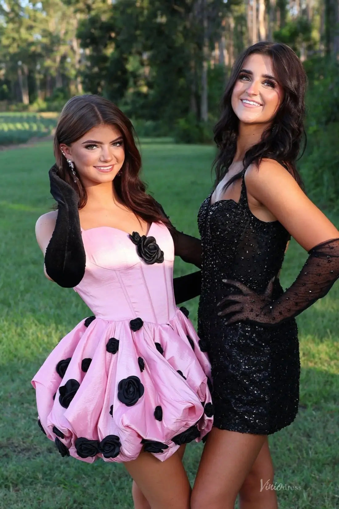HS026-Homecoming Dresses 2026-Viniodress-Pink-Custom Size – Add Measurements in Cart-