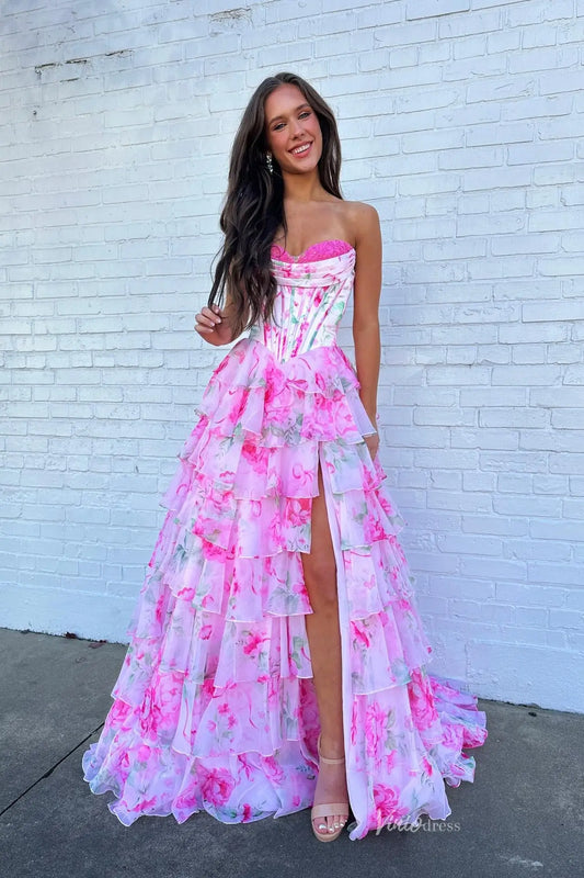RF055-Prom Dresses 2026-Viniodress-Pink-Custom Size-