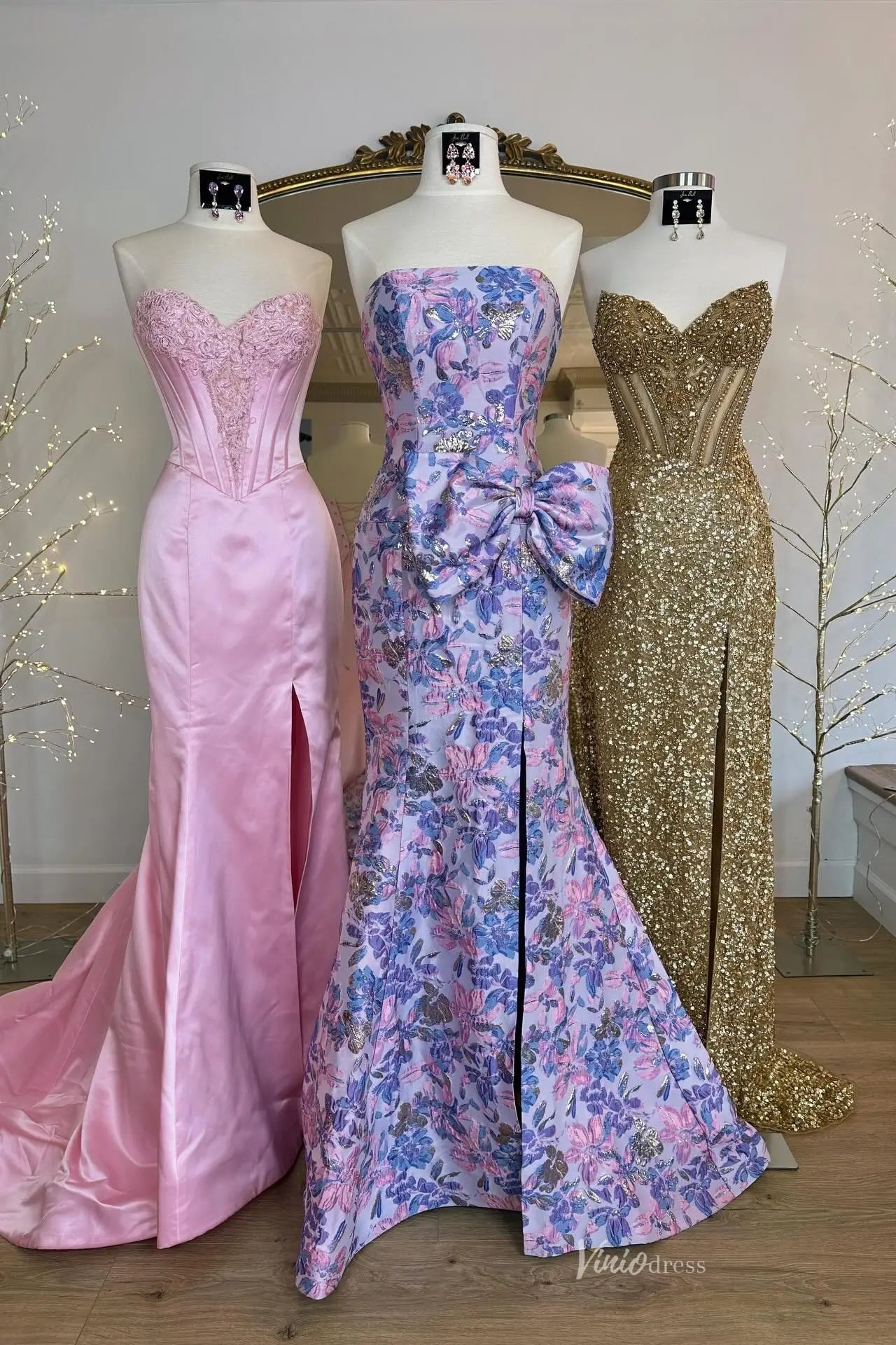 JC009-prom dresses 2026-Viniodress-Pink-Custom Size-